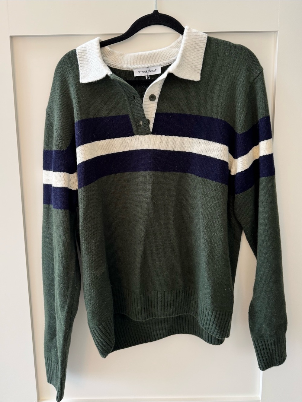 WeWoreWhat Women's Knitted Rugby Shirt